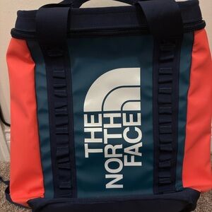 The North Face Blue and Red Backpack Durable and Stylish